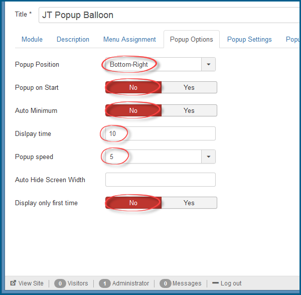 JT Popup Balloon Pro Options JT Popup Balloon Pro Options